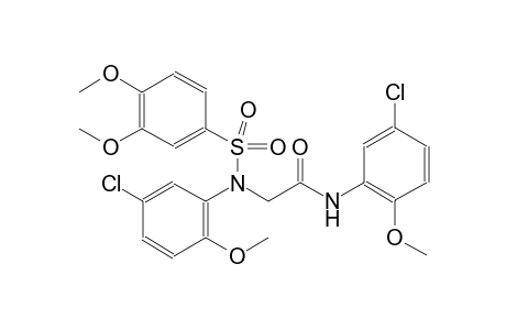 2-{5-chloro[(3,4-dimethoxyphenyl)sulfonyl]-2-methoxyanilino}-N-(5-chloro-2-methoxyphenyl)acetamide