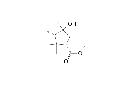 Cyclopentanecarboxylic acid, 4-hydroxy-2,2,3,4-tetramethyl-, methyl ester, [1R-(1.alpha.,3.alpha.,4.alpha.)]-