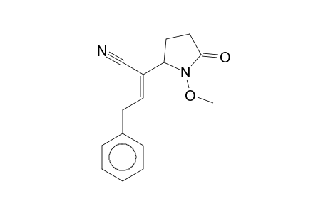 2-Butenenitrile, 4-phenyl-2-(1-methoxypyrrolidin-2-on-5-yl)-