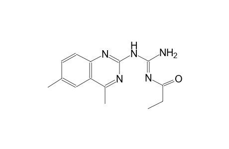 guanidine, N-(4,6-dimethyl-2-quinazolinyl)-N''-[(E)-1-oxopropyl]-