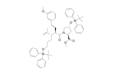 #8C;ANTI-(2R,3R)-1-[(2S,4R)-4-(TERT.-BUTYLDIPHENYLSILYLOXY)-2-(METHOXYCARBONYL)-PYRROLIDIN-1-YL]-3-(3-TERT.-BUTYLDIPHENYLSILYLOXYPROPYL)-2-[(E)-2-(3-METHOXYPHE