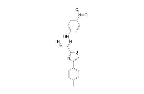 Acetonitrile, 2-(4-nitrophenylhydrazono)-2-[4-(4-tolyl)thiazol-2-yl]-