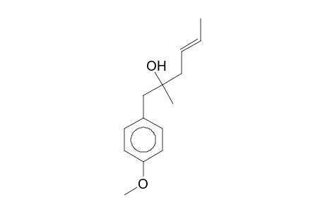 1-(4-Methoxyphenyl)-2-methylhex-4-en-2-ol