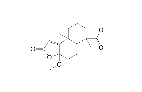 12,8-ALPHA-LACTONE_OF_19-METHYL-HYDROGEN-8-ALPHA-HYDROXY-8-BETA-METHOXY-13,14,15,16,17-PENTANORLABD-9(11)-ENE-12,19-DIOATE