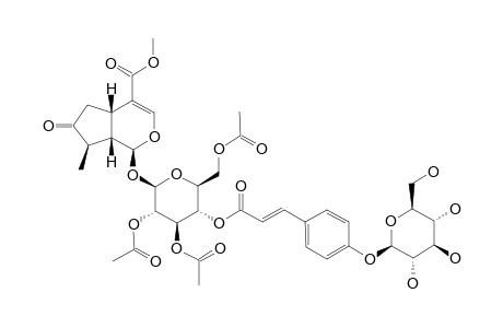 2',3',6'-TRI-O-ACETYL-4'-O-TRANS-PARA-(O-BETA-D-GLUCOPYRANOSYL)-COUMAROYL-7-KETOLOGANIN