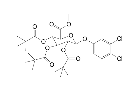 Methyl 1-O-(3,4-Dichlorophenyl)-2,3,4-tri-O-pivaloyl-.beta.-D-glucopyranuronate