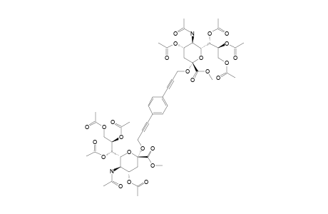 1,4-BIS-(METHYL-5-ACETAMIDO-4,7,8,9-TETRA-O-ACETYL-3,5-DIDEOXY-D-GLYCERO-ALPHA-D-GALACTO-2-NONULOPYRANOSYLOXYONATE-PROP-2-YNYL)-BENZENE