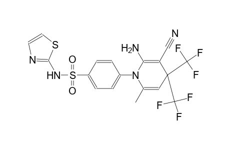 benzenesulfonamide, 4-(2-amino-3-cyano-6-methyl-4,4-bis(trifluoromethyl)-1(4H)-pyridinyl)-N-(2-thiazolyl)-