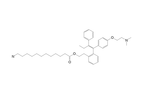 1-[4-(2-DIMETHYLAMINOETHOXY)-PHENYL]-1-[2-(12-AMINODODECANOYL)-OXYETHYL]-PHENYL]-2-PHENYLBUT-1-ENE