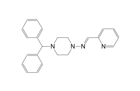 4-benzhydryl-N-[(E)-2-pyridinylmethylidene]-1-piperazinamine