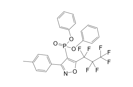 4-Diphenoxyphosphoryl-5-(1,1,2,2,3,3,3-heptafluoropropyl)-3-(4-methylphenyl)-1,2-oxazole