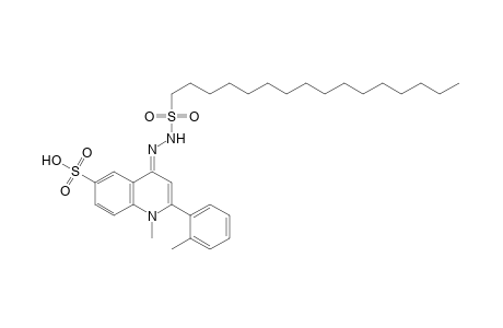 1,4-dihydro-4-[(hexadecylsulfonyl)hydrazono]-1-methyl-2-o-tolyl-6-quinolinesulfonic acid