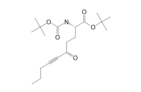 (S)-2-TERT.-BUTOXYCARBONYLAMINO-5-OXODECA-6-YNOIC-ACID-TERT.-BUTYLESTER