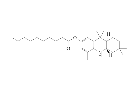 (4aRS,9aSR)-7-(3,3,9,9,13-Pentamethyl-1,2,3,4,4a,9,9a,10-octahydroacridinyl)decanoate