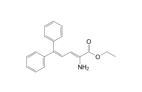 Ethyl 2-amino-5,5-diphenylpenta-2,4-dienoate