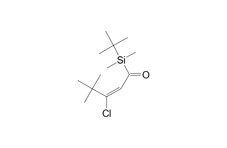 1-(TERT.-BUTYLDIMETHYLSILYL)-3-CHLORO-3-TERT.-BUTYL-2-PROPEN-1-ONE