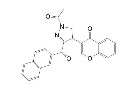 1-ACETYL-4-(3-CHROMONYL)-3-(2-NAPHTHOYL)-2-PYRAZOLINE