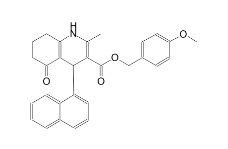 (4-methoxyphenyl)methyl 2-methyl-4-(1-naphthyl)-5-oxo-4,6,7,8-tetrahydro-1H-quinoline-3-carboxylate