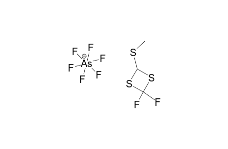 4,4-DIFLUORO-2-(METHYLTHIO)-1,3-DITHIETAN-2-YLIUM-HEXAFLUOROARSENATE