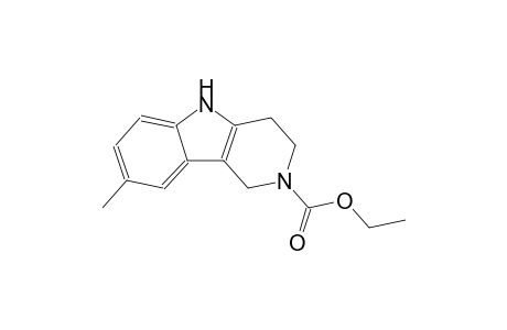 8-Methyl-1,3,4,5-tetrahydro-pyrido[4,3-b]indole-2-carboxylic acid ethyl ester