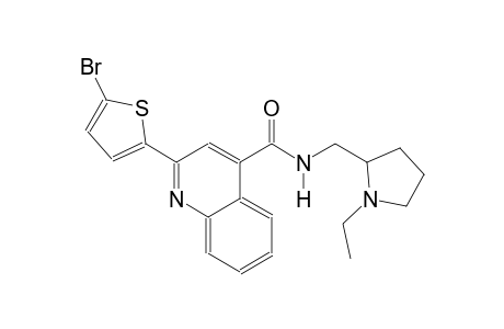 4-quinolinecarboxamide, 2-(5-bromo-2-thienyl)-N-[(1-ethyl-2-pyrrolidinyl)methyl]-