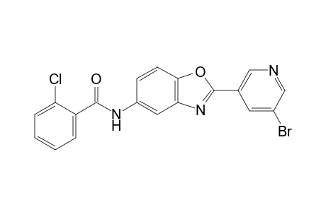 Benzamide, N-[2-(5-bromo-3-pyridinyl)-1,3-benzoxazol-5-yl]-2-chloro-