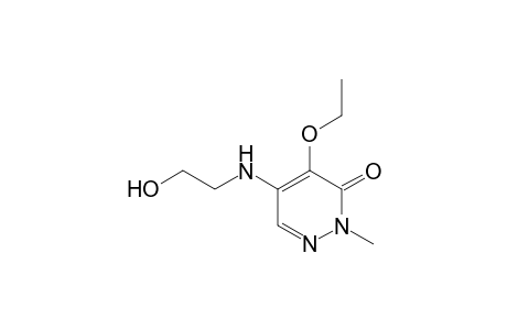 4-ethoxy-5-[(2-hydroxyethyl)amino]-2-methyl-3(2H)-pyridazinone