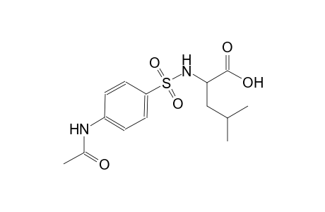 pentanoic acid, 2-[[[4-(acetylamino)phenyl]sulfonyl]amino]-4-methyl-, (2S)-