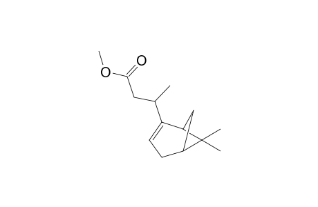 Bicyclo[3.1.1]hept-2-ene-2-propanoic acid, .beta.,6,6-trimethyl-, methyl ester, [1.alpha.,2(R*),5.alpha.]-