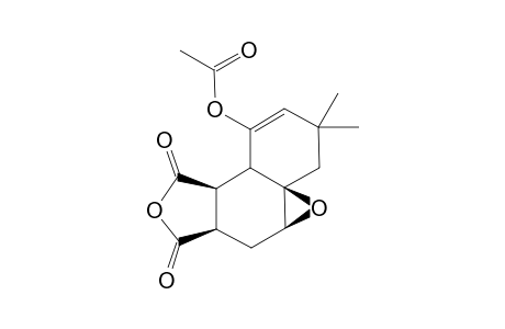 (+/-)-3,3-DIMETHYL-7,9-DIOXO-3,5A,6,6A,7,9,9B-OCTAHYDRO-4H-BENZO-[E]-OXIRENO-[2,3-F]-FURAN-1-YL-ACETATE