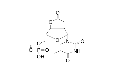 3'-O-ACETYLTHYMIDINE-5'-PHOSPHATE, ANION