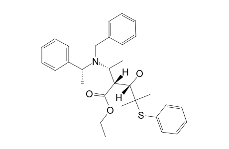 (3R,4R,5S,1'S)-ETHYL-5-[N-BENZYL-N-(1'-PHENYLETHYL)-AMINO]-3-HYDROXY-2-METHYL-2-PHENYLSULFANYL-HEXANE-4-CARBOXYLATE