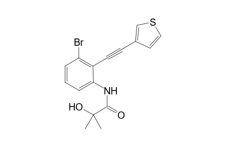 N-(3-Bromo-2-(2-(thiophen-3-yl)ethynyl)phenyl)-2-hydroxy-2-methylpropanamide