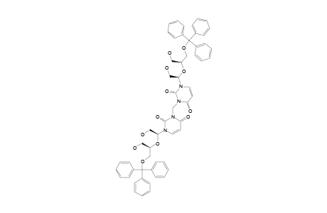 27;3,3''-METHYLENE-5,5'''-BIS-O-(TRIPHENYLMETHYL)-BIS-(2',3'-SECOURIDINE);1,1'-BIS-[(1R)-2-HYDROXY-1-[(1S)-2-HYDROXY-1-[(TRIPHENYLMETHOXY)-METHYL]-ETHOXY]-ETHY