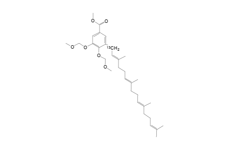 Methyl (2'E,6'E,10'E)-3-[1'-13C]Geranylgeranyl-4,5-bis(methoxymethoxy)benzoate