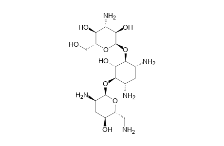 4,6-Diamino-3-[(3-amino-3-deoxyhexopyranosyl)oxy]-2-hydroxycyclohexyl 2,6-diamino-2,3,6-trideoxyhexopyranoside