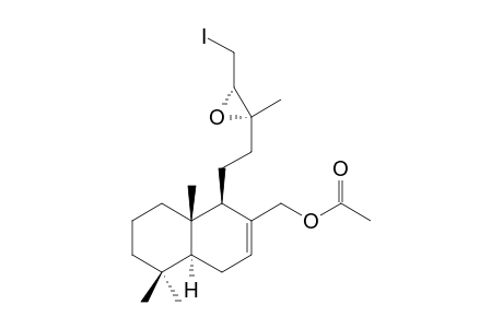 17-ACETOXY-(13R,14R)-EPOXY-15-IODO-7-LABDENE