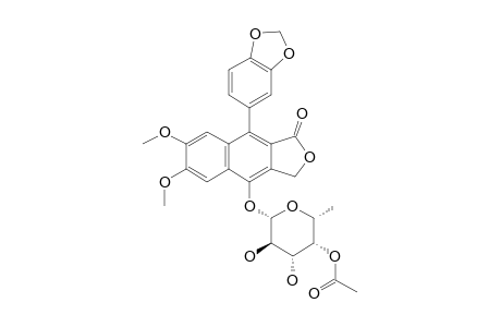 4''-O-ACETYL-PATENTIFLORIN_B;4''-O-ACETYL-7-O-BETA-L-FUCOPYRANOSYL-DIPHYLLIN