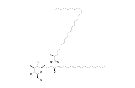 RENIEROSIDE_A_2;1-O-BETA-D-GLUCOPYANOSYL-(2-S,3-R,4-E,8-E,10-E)-2-[(2'-R,17'-Z)-2'-HYDROXYHEXACOS-17'-ENOYLAMINO]-OCTADECA-4,8,10-TRIENE-1,3-DIOL