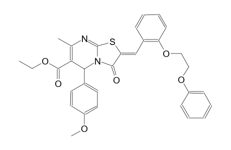 (2Z)-3-keto-5-(4-methoxyphenyl)-7-methyl-2-[2-(2-phenoxyethoxy)benzylidene]-5H-thiazolo[3,2-a]pyrimidine-6-carboxylic acid ethyl ester