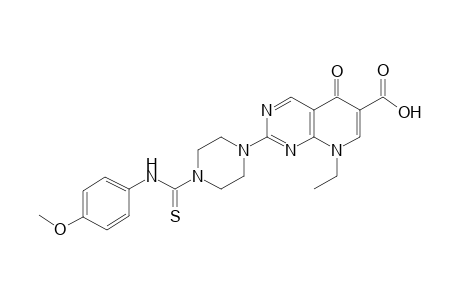 8-Ethyl-2-[4-[(4-methoxyanilino)-sulfanylidenemethyl]-1-piperazinyl]-5-oxo-6-pyrido[2,3-d]pyrimidinecarboxylic acid