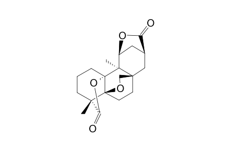 #5;ENT-5-ALPHA,15-ALPHA-EPOXY-9,10-FRIEDO-10-BETA,11-BETA-DIHYDROXY-16,11-ALPHA:19,10-BETA-DISECO-17-NOR-KAURAN-16,19-DIOIC-ACID-16->11:19->10-DILACTONE