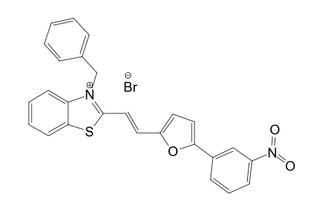 3-BENZYL-2-[(E)-2-[5-(3-NITROPHENYL)-FURAN-2-YL]-VINYL]-1,3-BENZOTHIAZOLIUM-BROMIDE