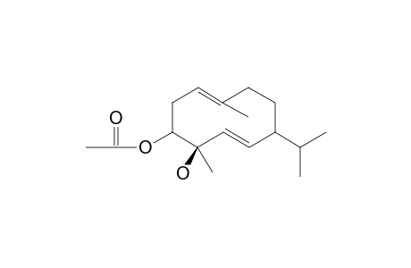 [3S*,4R*,7S*,1(10)E,5E]3-ACETOXYGERMACRA-1(10),5-DIEN-4-OL