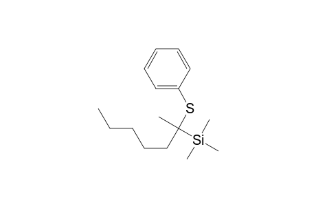 Silane, trimethyl[1-methyl-1-(phenylthio)hexyl]-