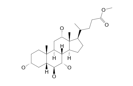 METHYL-3-ALPHA,6-BETA,7-ALPHA,12-ALPHA-TETRAHYDROXY-5-BETA-CHOLANOATE