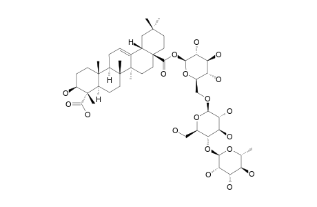 ACANJAPOSIDE-G;GYPSOGENIC-ACID-28-O-[ALPHA-L-RHAMNOPYRANOSYL-(1->4)-BETA-D-GLUCOPYRANOSYL-(1->6)]-BETA-D-GLUCOPYRANOSIDE