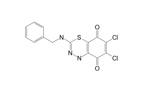 3-BENZYLAMINO-6,7-DICHLORO-1H-BENZO-[1,3,4]-THIADIAZINE-5,8-DIONE