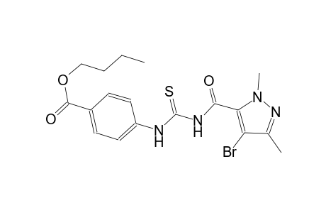 butyl 4-[({[(4-bromo-1,3-dimethyl-1H-pyrazol-5-yl)carbonyl]amino}carbothioyl)amino]benzoate