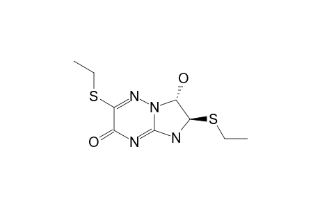 2,6-BIS-ETHYLSULFANYL-7-HYDROXY-6,7-DIHYDRO-5H-IMIDAZO-[1,2-B]-[1,2,4]-TRIAZIN-3-ONE